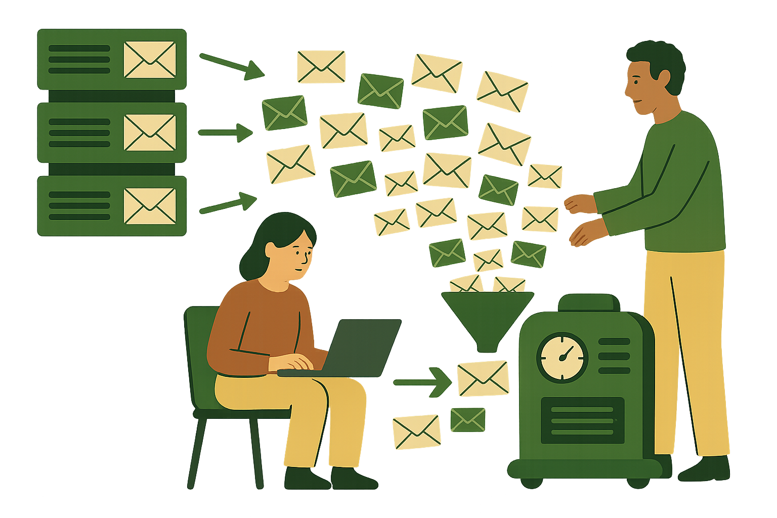 egységes rendszer e-mailek DEKAFLOW