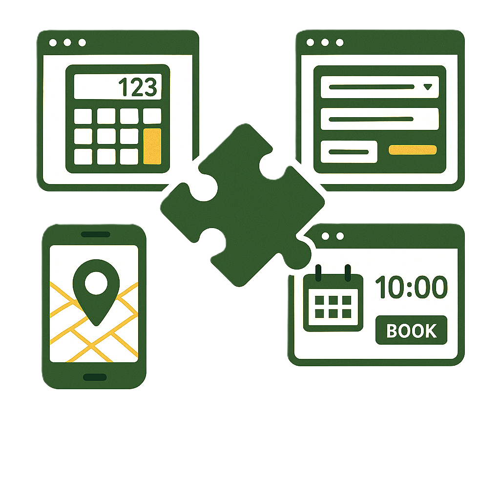 landing modul fejlesztés DEKAFLOW